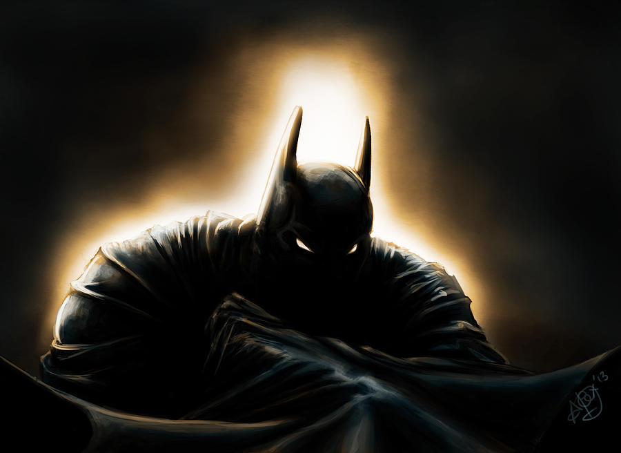 The Dark Knight Digital Art by Alex Damage