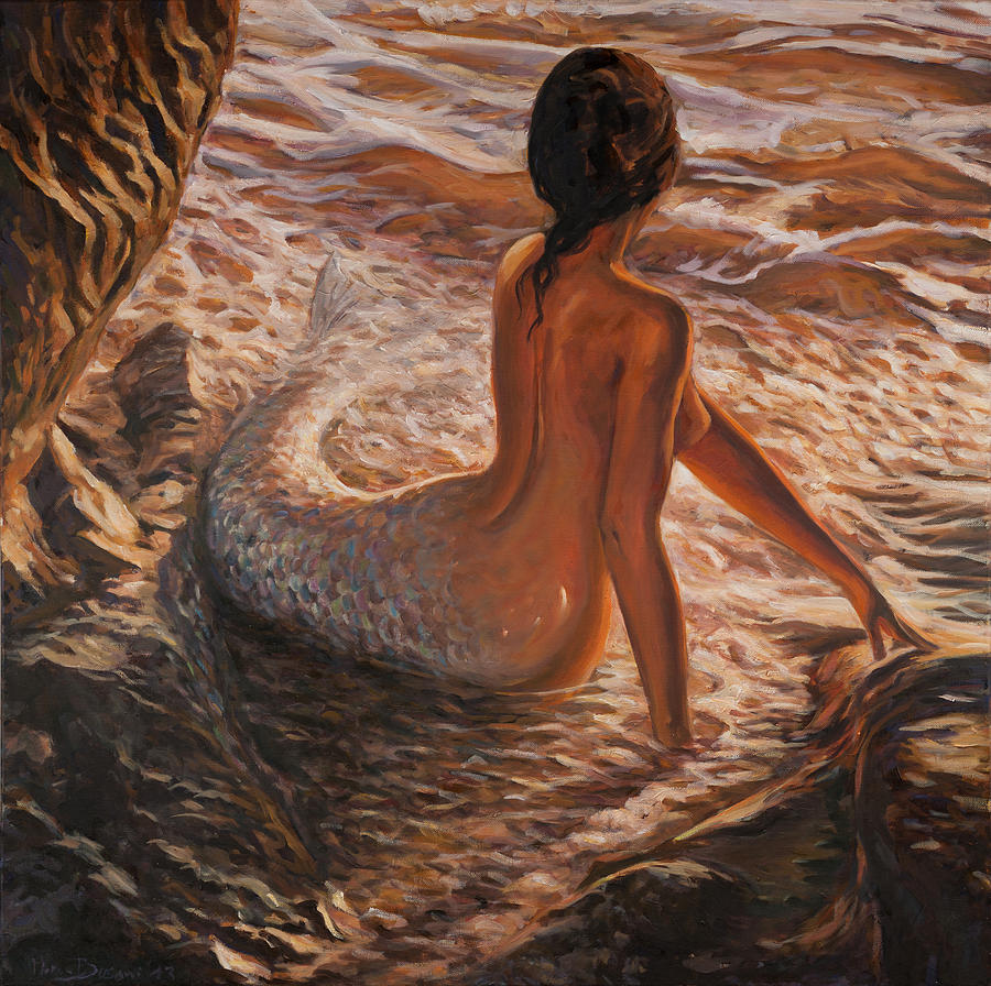 The daughter of the sea Painting by Marco Busoni