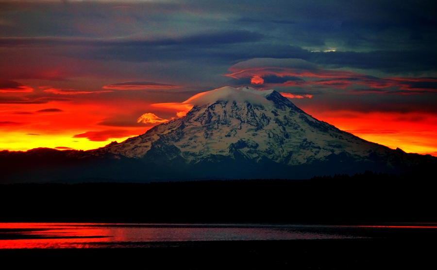 The Dawn of Rainier Photograph by Benjamin Yeager