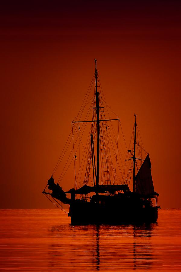Ship Photograph - The Day Awaits by John Fotheringham