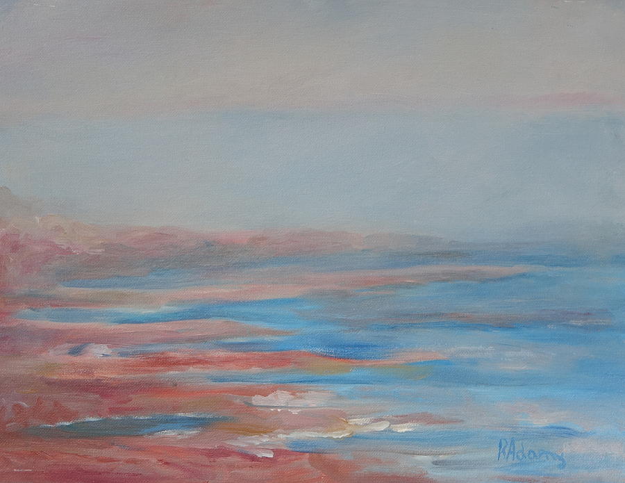 The Dead Sea at Sunset Painting by Rita Adams