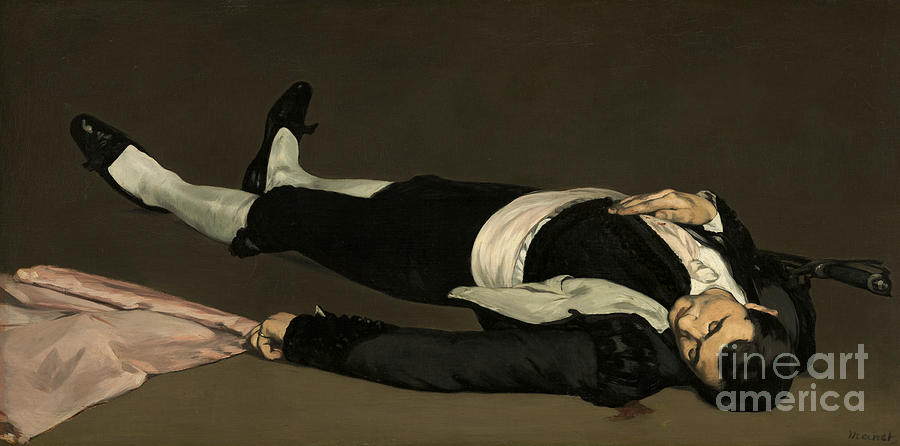 Edouard Manet Painting - The Dead Toreador by Edouard Manet