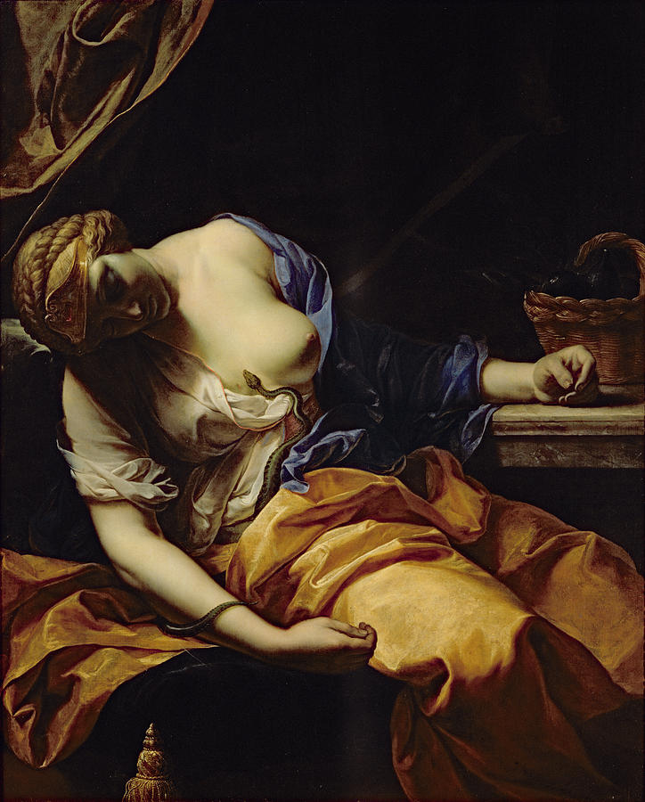 The Death Of Cleopatra Oil On Canvas Photograph By Antoine Rivalz 