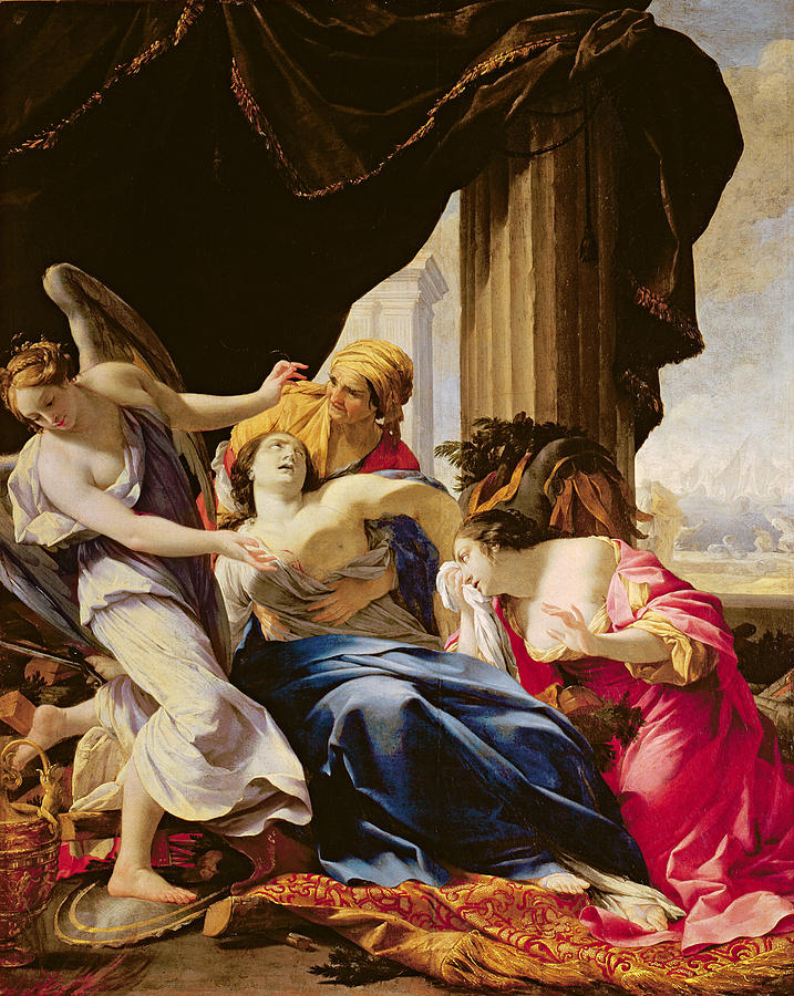 The Death Of Dido 1642 43 Oil On Canvas Photograph By Simon Vouet 