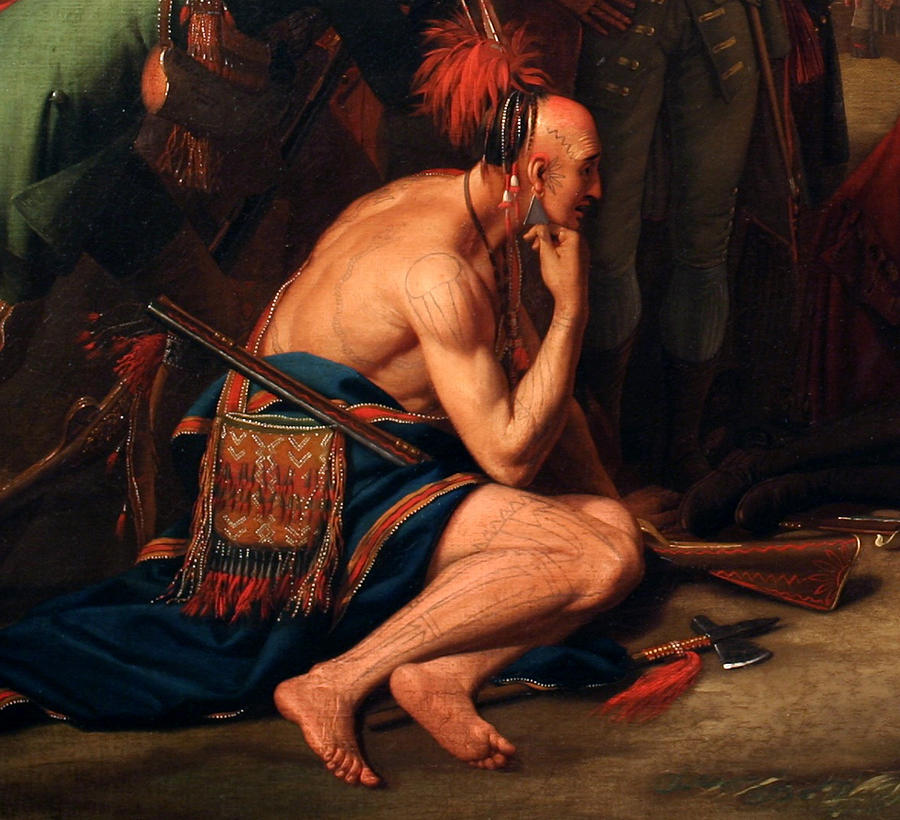 Benjamin West Digital Art - The Death of General Wolfe Detail by Benjamin West