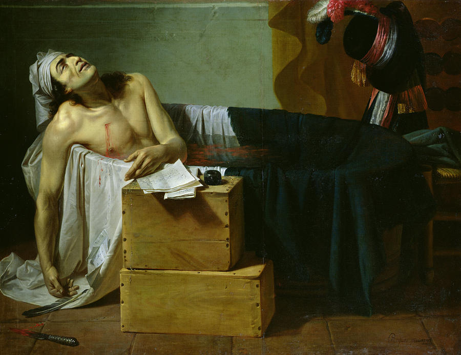 The Death Of Marat Painting by Joseph Roques