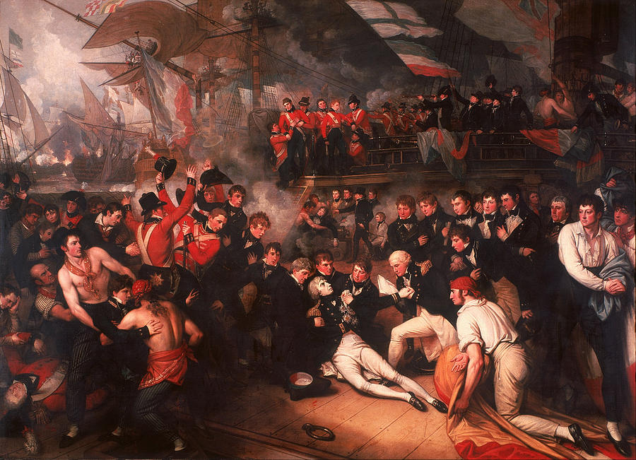 Benjamin West Painting - The Death of Nelson by Benjamin West