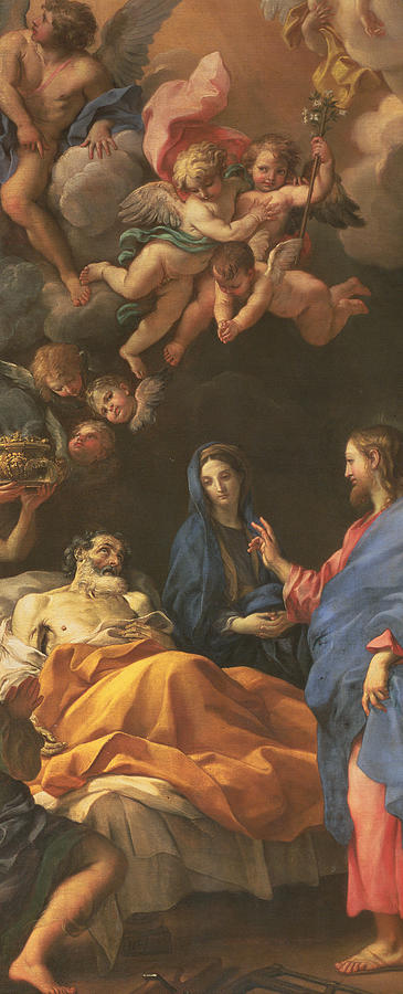 Madonna Painting - The Death of Saint Joseph by Carlo Maratta