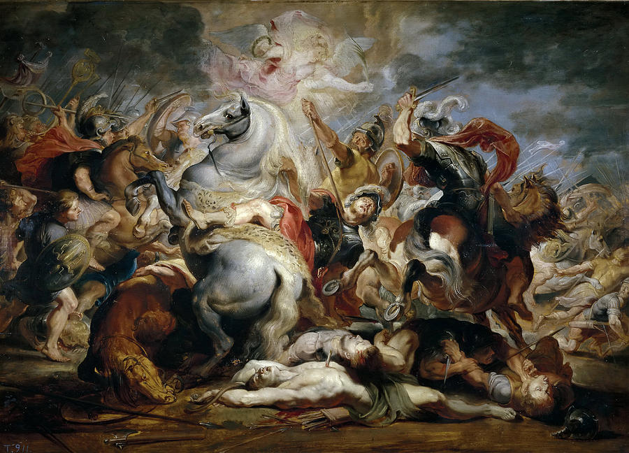 The death of the consul Decius Painting by Peter Paul Rubens - Fine Art ...