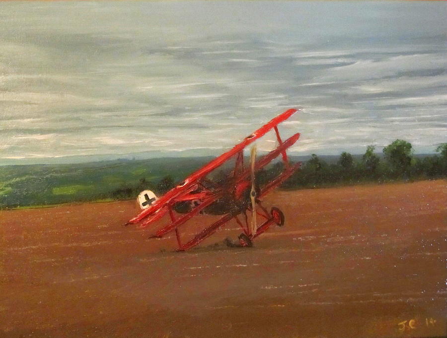 The Painting - The Death of The Red Baron by Jon Castillo