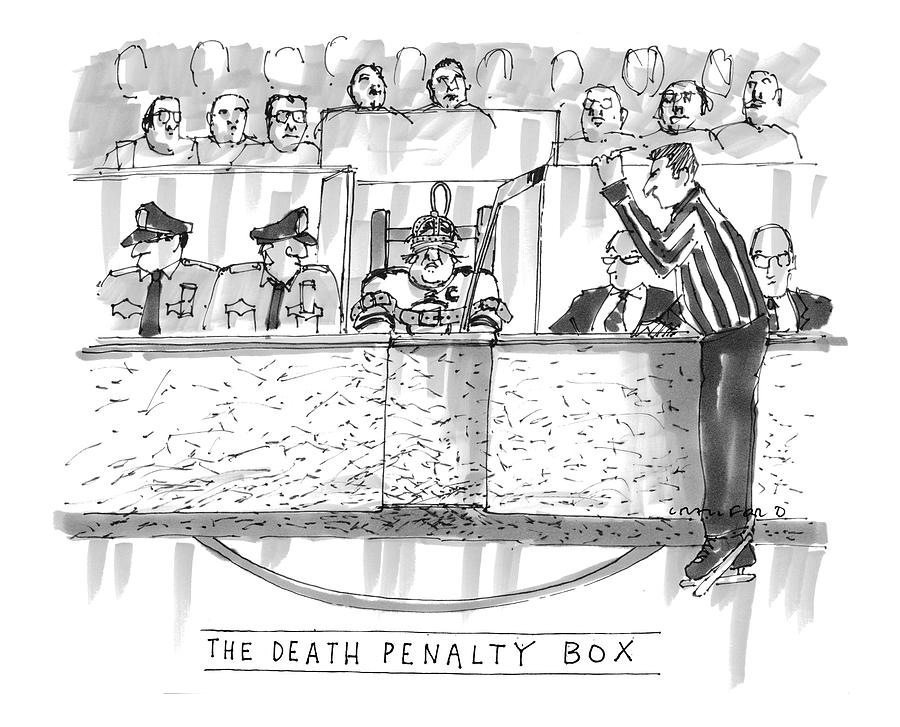 The Death Penalty Box Drawing by Michael Crawford