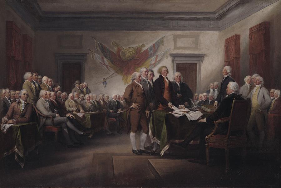 The Declaration Of Independence, July 4, 1776 Painting by John Trumbull