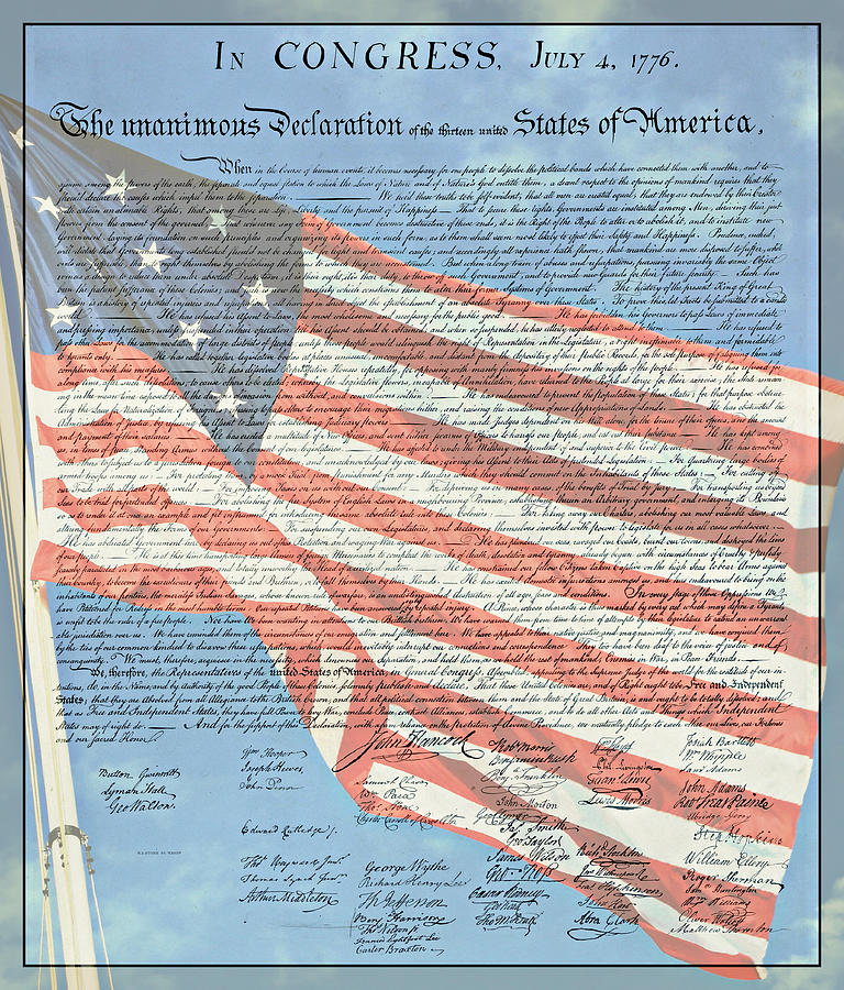 The Declaration of Independence - Star-Spangled Banner Photograph by Stephen Stookey