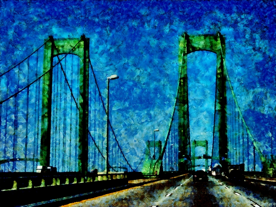 The Delaware Memorial Bridge Photograph by Angelina Tamez