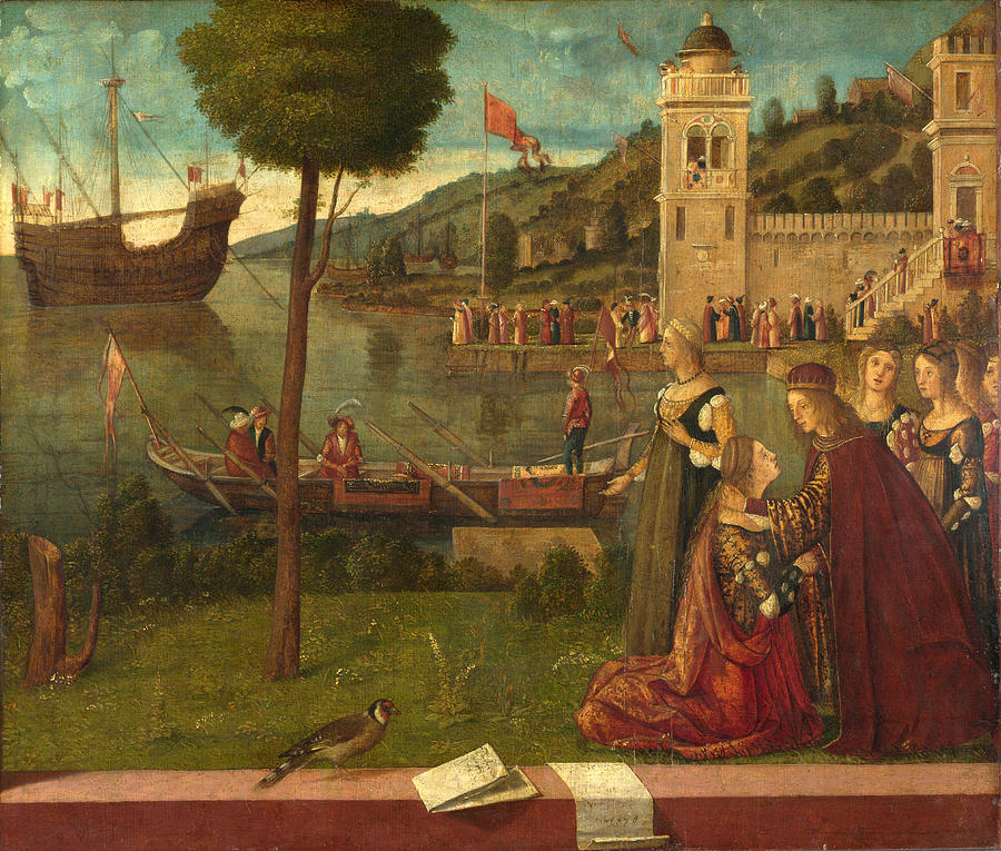 The Departure of Ceyx Painting by Vittore Carpaccio