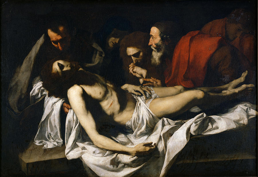 Jesus Christ Photograph - The Deposition Oil On Canvas by Jusepe de Ribera