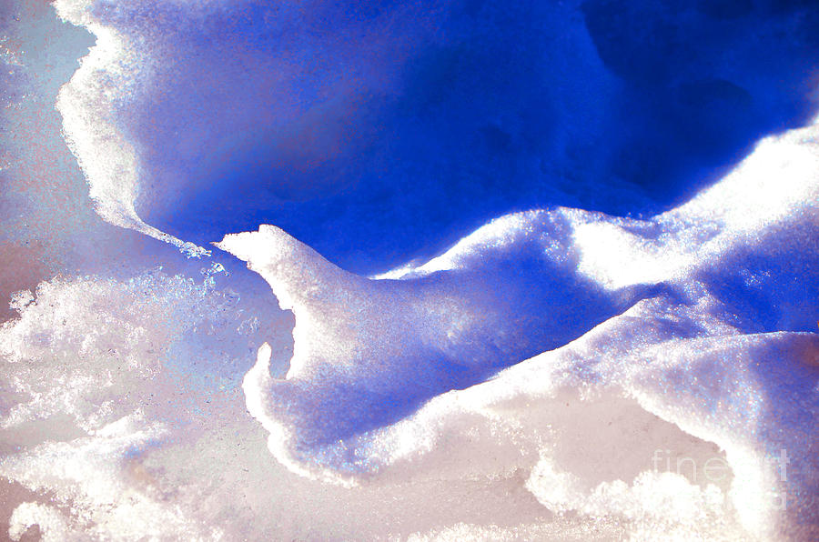 Blue Ice Photograph - The Depth of Persuasion by Susanne Still