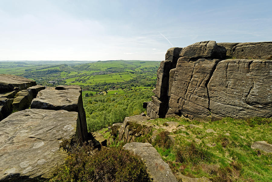 Spring Photograph - The Derwent Valley From Curbar Edge by Rod Johnson