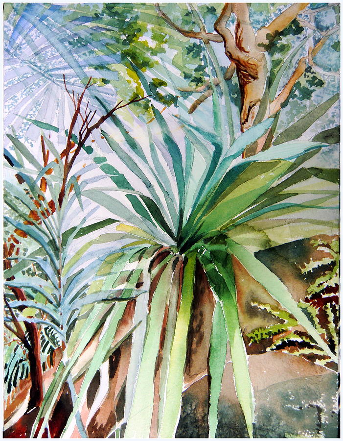 The Desert Cactus Painting by Mindy Newman