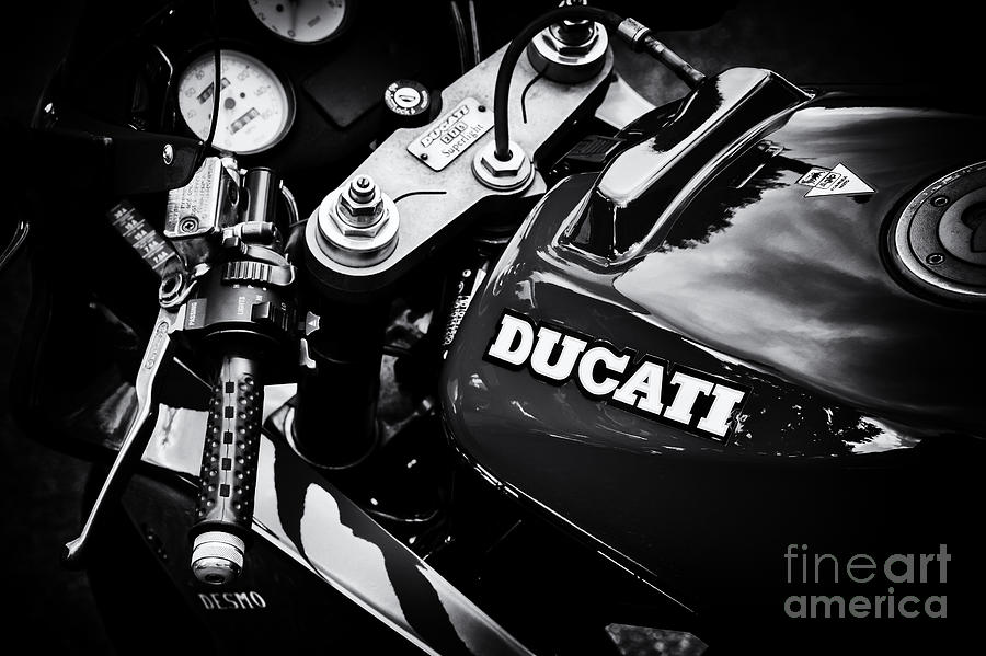 The Desmo Monochrome Photograph by Tim Gainey