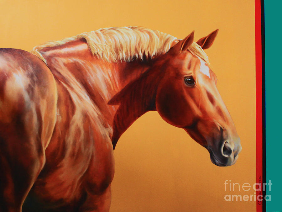 The Destrier Painting by Charice Cooper