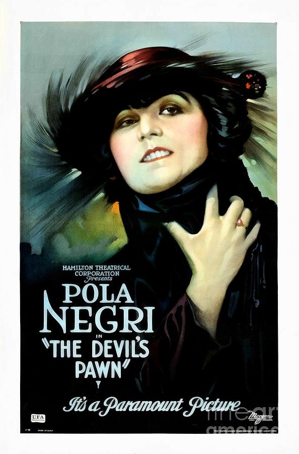 The Devils Pawn Pola Negri Painting by Vincent Monozlay