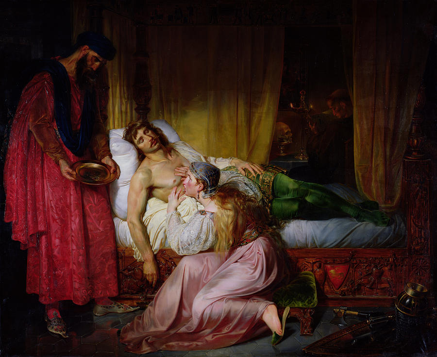 Medieval Photograph - The Devotion Of Princess Sybille, 1832 Oil On Canvas by Felix Auvray