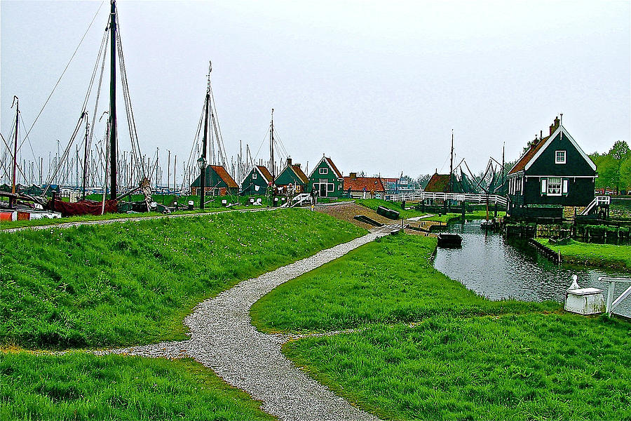 The Netherlands Photograph - The Dike in Enkhuizen-Netherlands by Ruth Hager