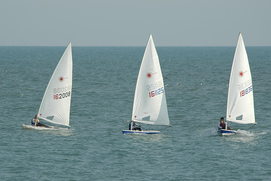 The Dinghy Race Photograph by Bradford Martin