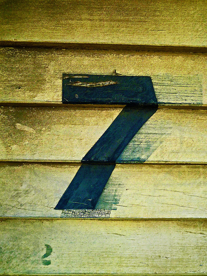 Number Photograph - The Dirty Seven by Steve Taylor