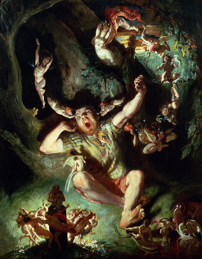 Fantasy Painting - The Disenchantment of Bottom by Daniel Maclise