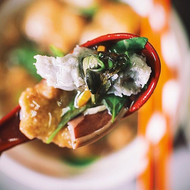 Food Photograph - The Dish, Youyu Geng Close Up. Squid 3 by David  Hagerman
