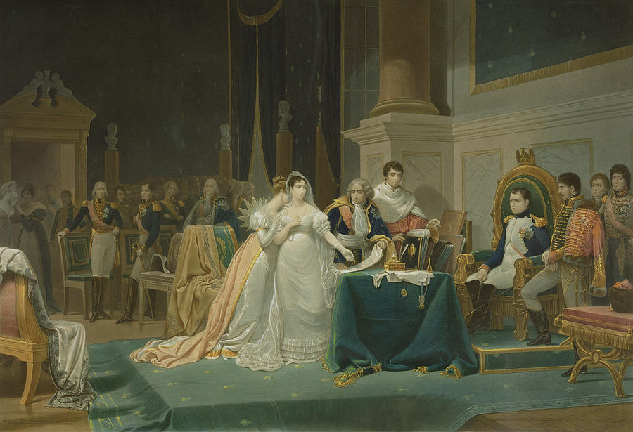 The Divorce Of The Empress Josephine Drawing by Henri-Frederic Schopin ...