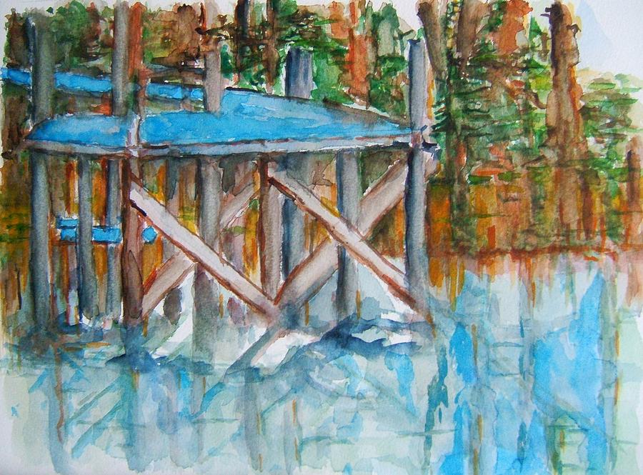 The Dock Painting by Elaine Duras