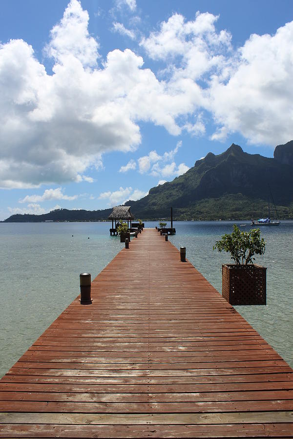 The Dock in Bora Bora Photograph by Robert Smith - Pixels