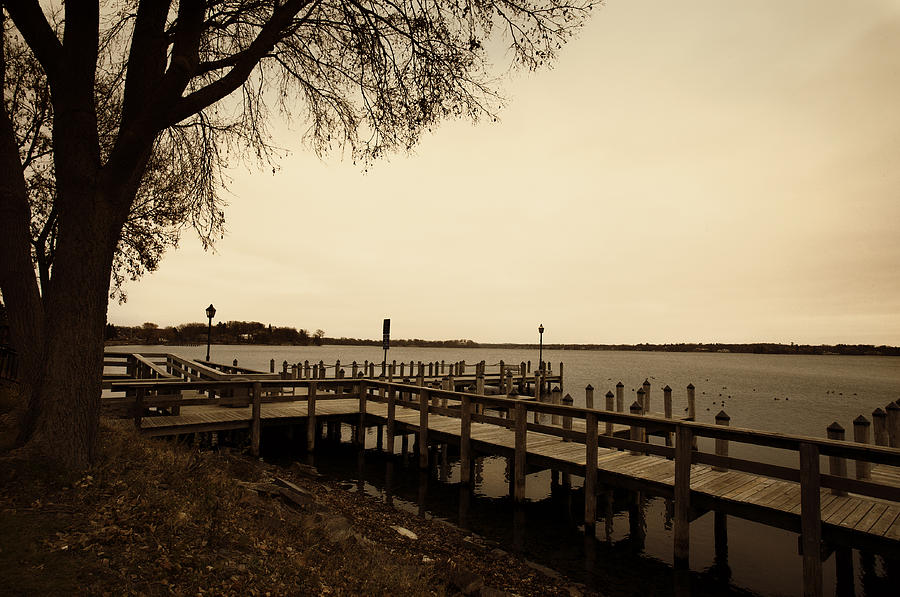 The Docks on Lake Minnetonka Digital Art by Susan Stone