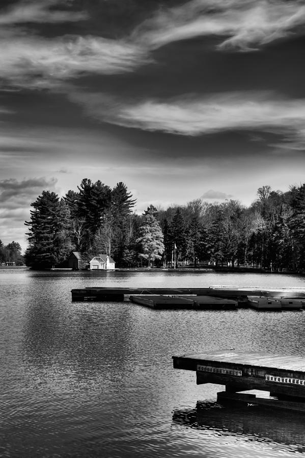 The Docks on Old Forge Pond Photograph by David Patterson