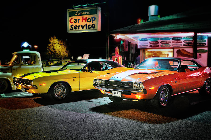 Transportation Photograph - The Dodge Boys - Cruise Night at the Sycamore by TS Photo