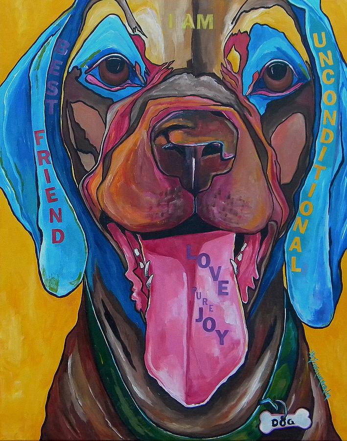 Dog Painting - The DOG by Patti Schermerhorn