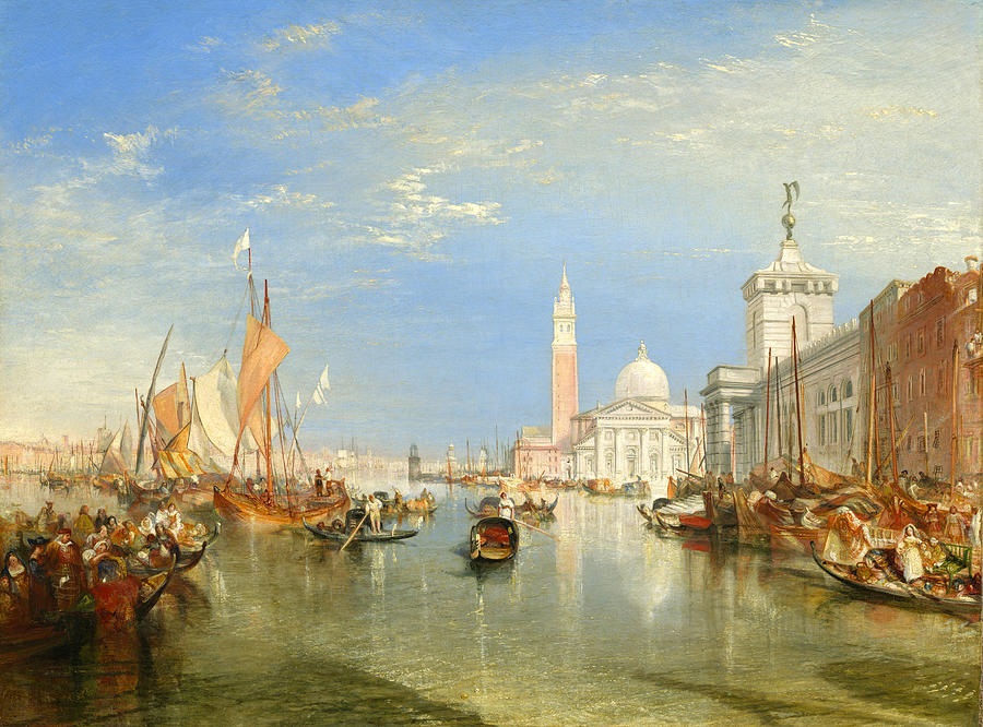Joseph Mallord William Turner Painting - The Dogana and San Giorgio Maggiore by Joseph Mallord William Turner