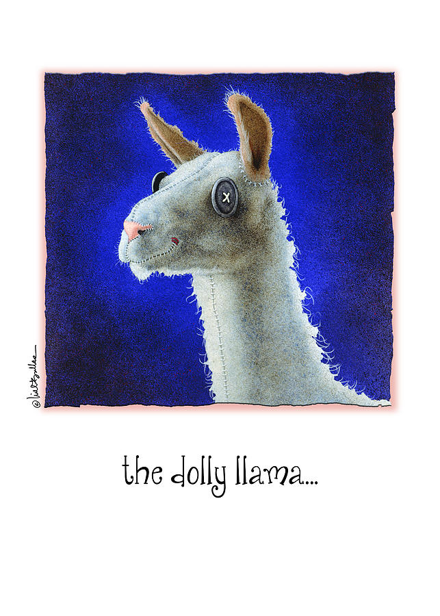 Llama Painting - The Dolly Llama... by Will Bullas
