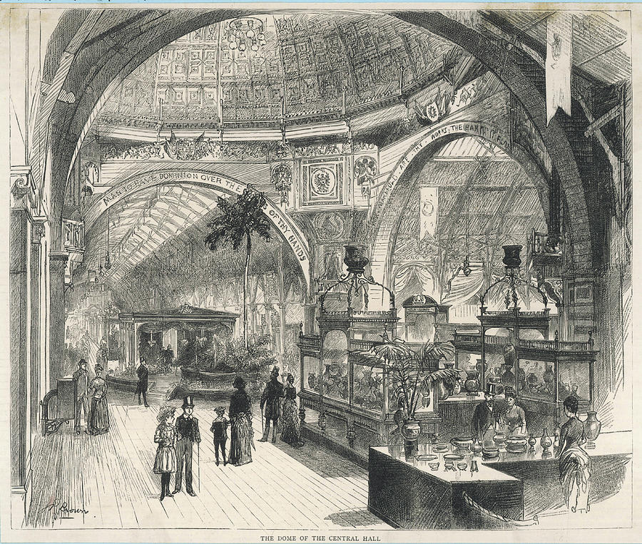 The Dome Of The Central Hall Drawing by Illustrated London News Ltd/Mar ...