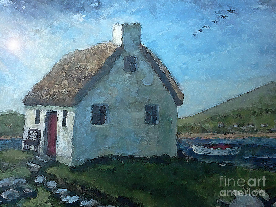 The Donahue Cottage Painting by Rita Brown