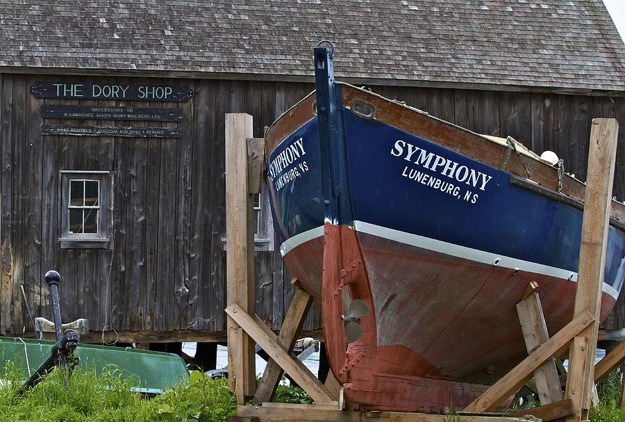 Boat Photograph - The Dory Shop by John Babis