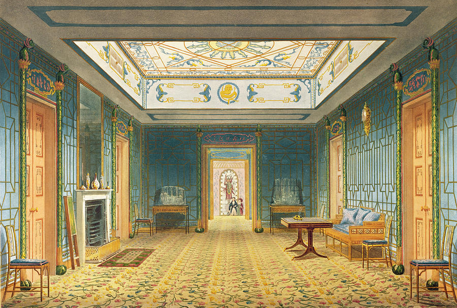 The Double Lobby Or Gallery Painting by John Nash