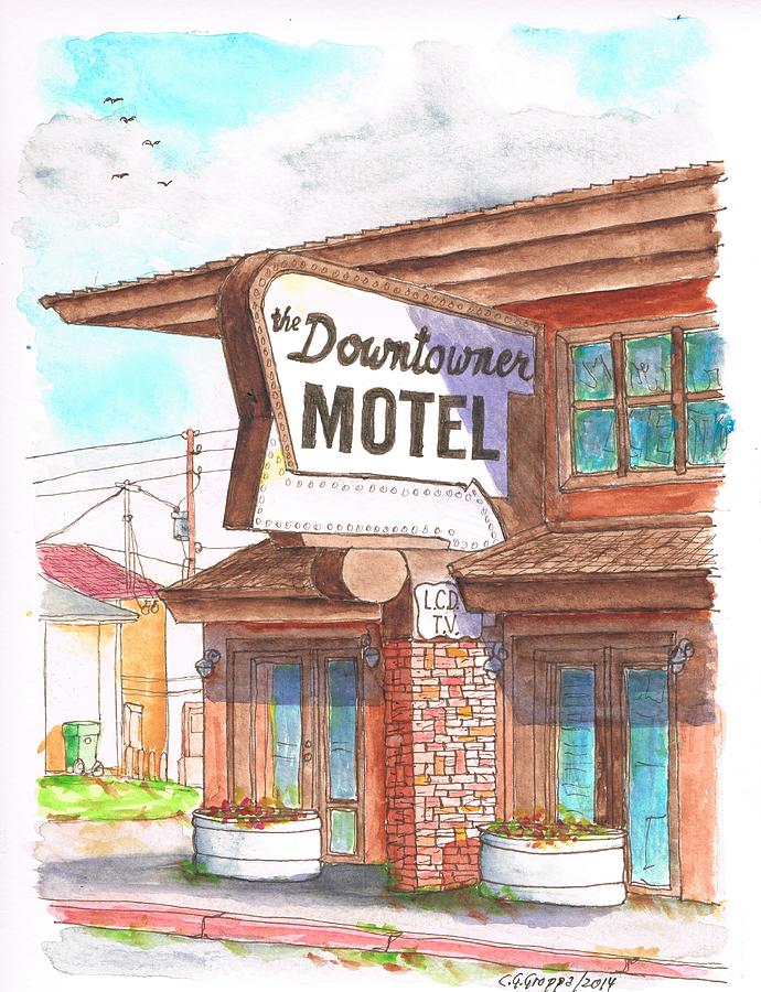 The Downtowner Motel In  Route 66, Williams, Arizona Painting