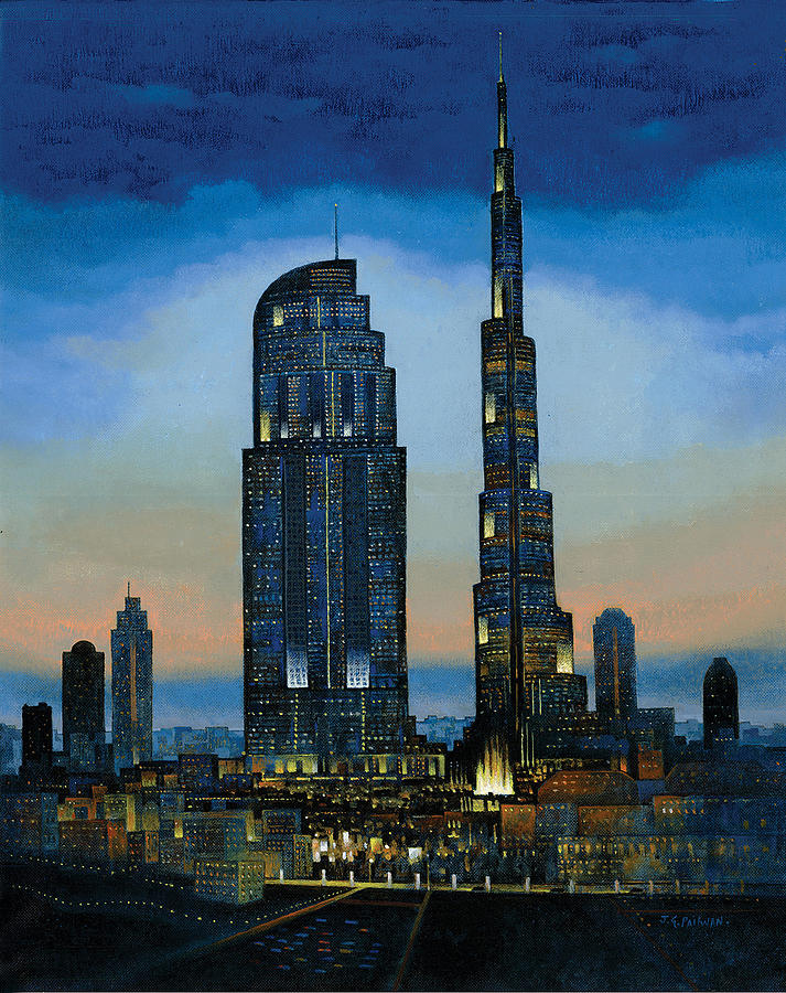 Architecture Painting - The Dream City by Art Tantra