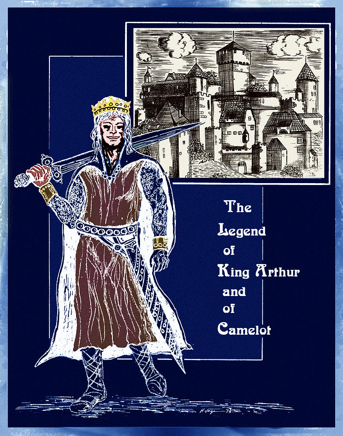 The Dream Of King Arthur Drawing by Hartmut Jager