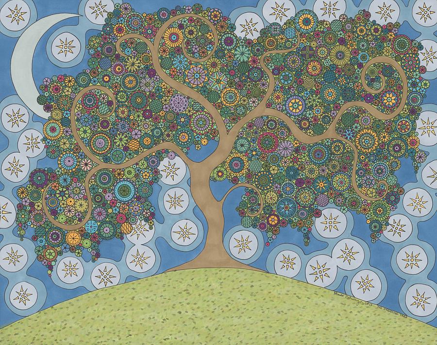 The Dreaming Tree Drawing by Pamela Schiermeyer