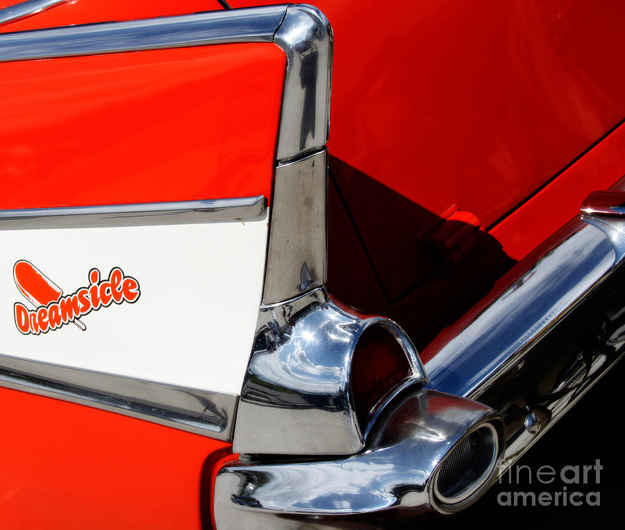 Car Photograph - The Dreamsicle 1957 by Steven Digman